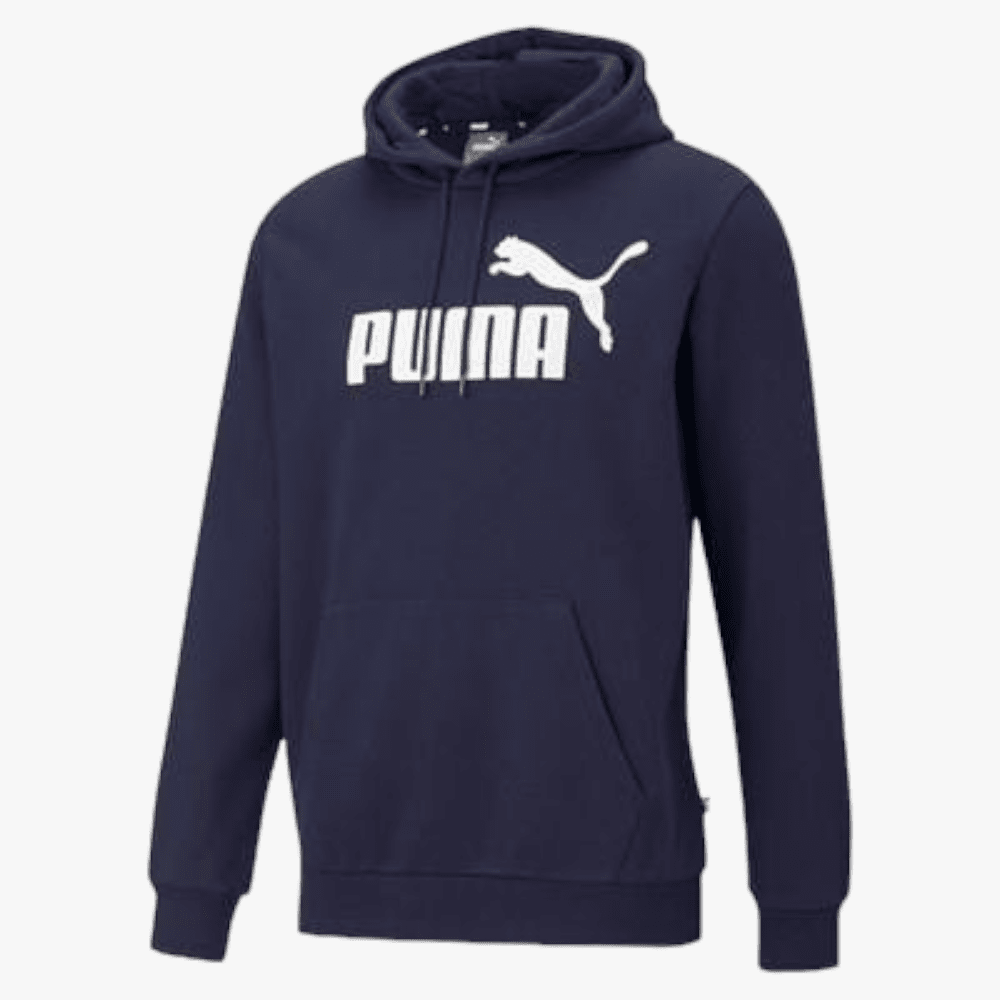 Puma Mens Ess Big Logo Fleece Hoodie Peacoat | Puma