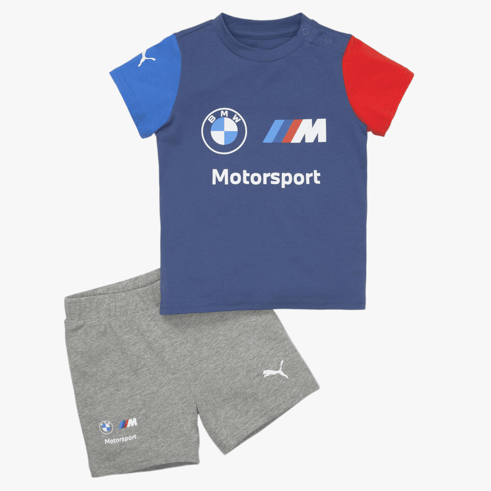 Puma Kids Bmw Mms Toddler Ess Set Pro Blue Grey | Puma