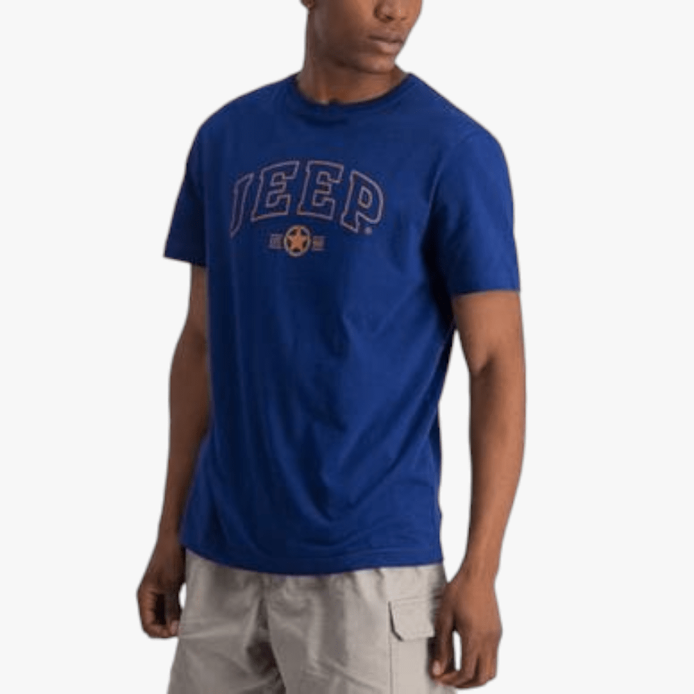Jeep Mens Logo Icon Short Sleeve Tee Mazarine Blue | Jeep