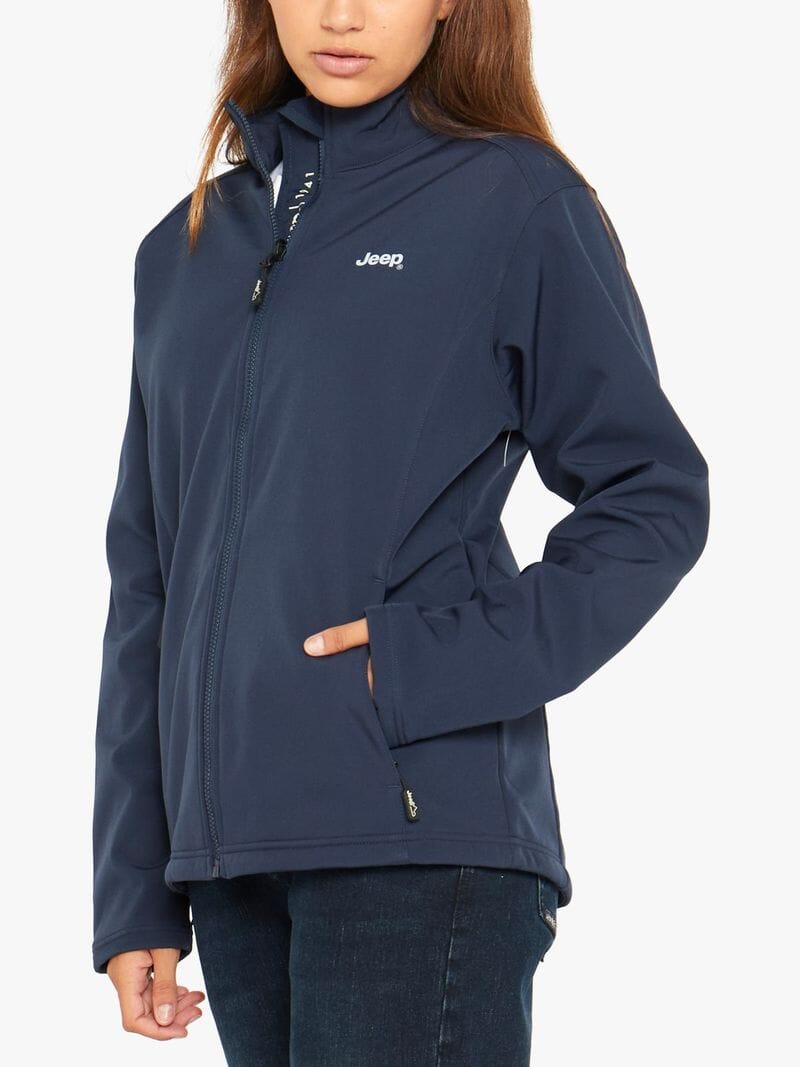 Jeep Womens Soft Shell Jacket Navy | Jeep