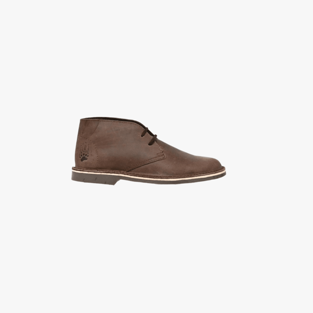 Timbego Mens Grizzly Lace Up Vellie Dark Brown | Timbego