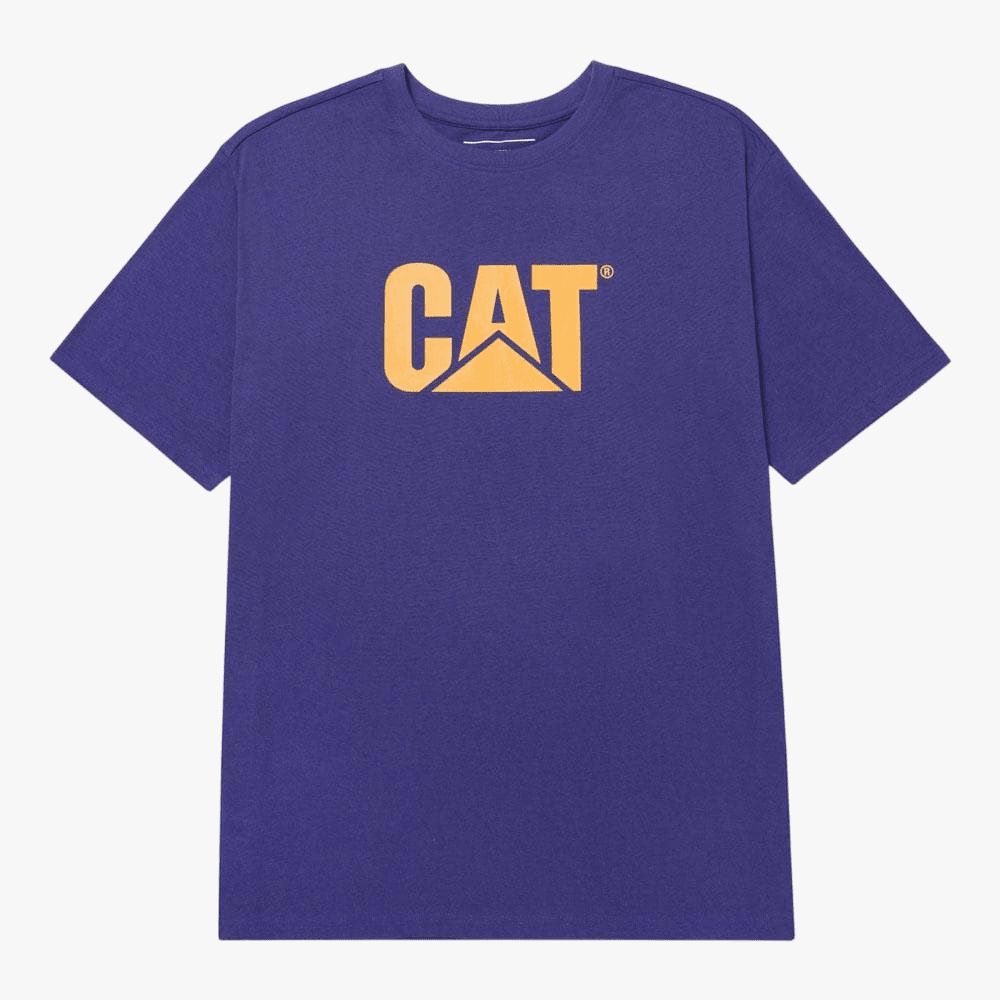 Caterpillar Mens Logo Short Sleeve Tee Future Yellow | Caterpillar