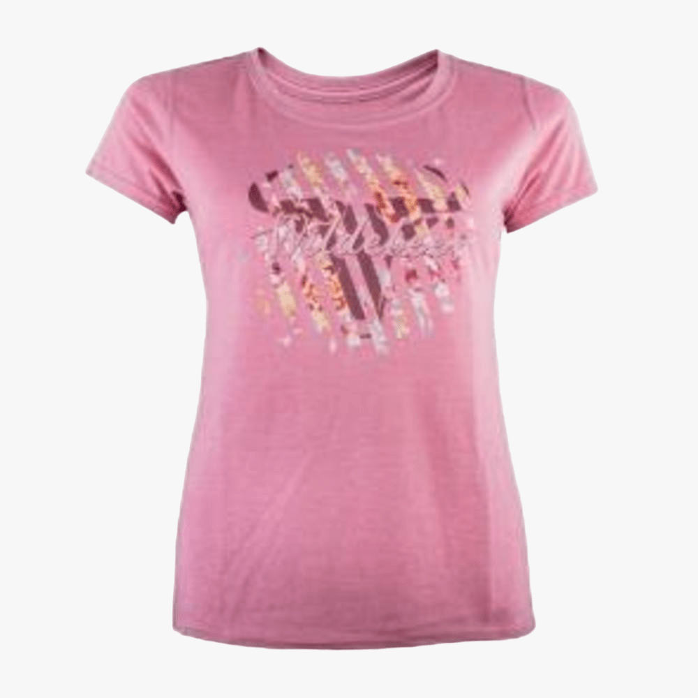 Wildebees Womens Floral Shard Short Sleeve Tee Primrose Mel | Wildebees