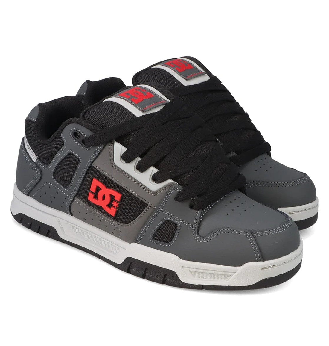 Dc Mens Stag Sneaker Dark Grey Grey Grey | DC
