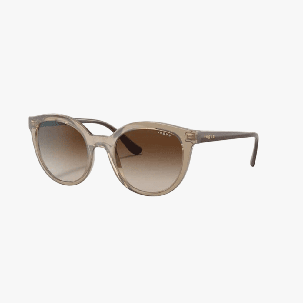 Vogue Ladies Transparent Brown Sunglass Brown Gradient | Vogue