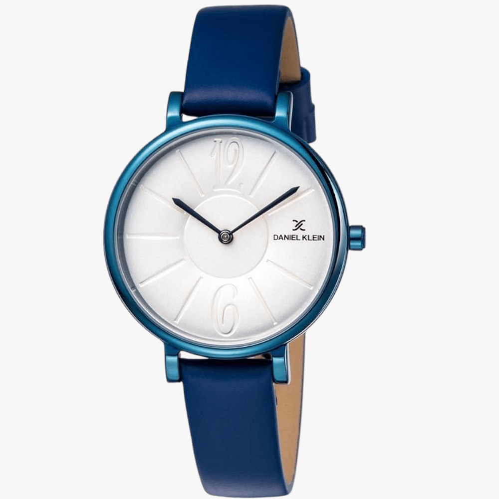 Daniel Klein Ladies Blue Leather Strap Watch | Daniel Klein
