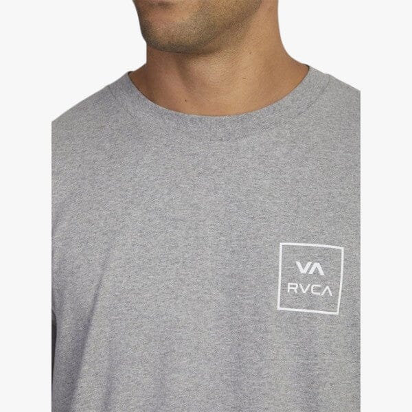 Rvca Mens Va All The Way Long Sleeve Tee Grey Marle Rvca