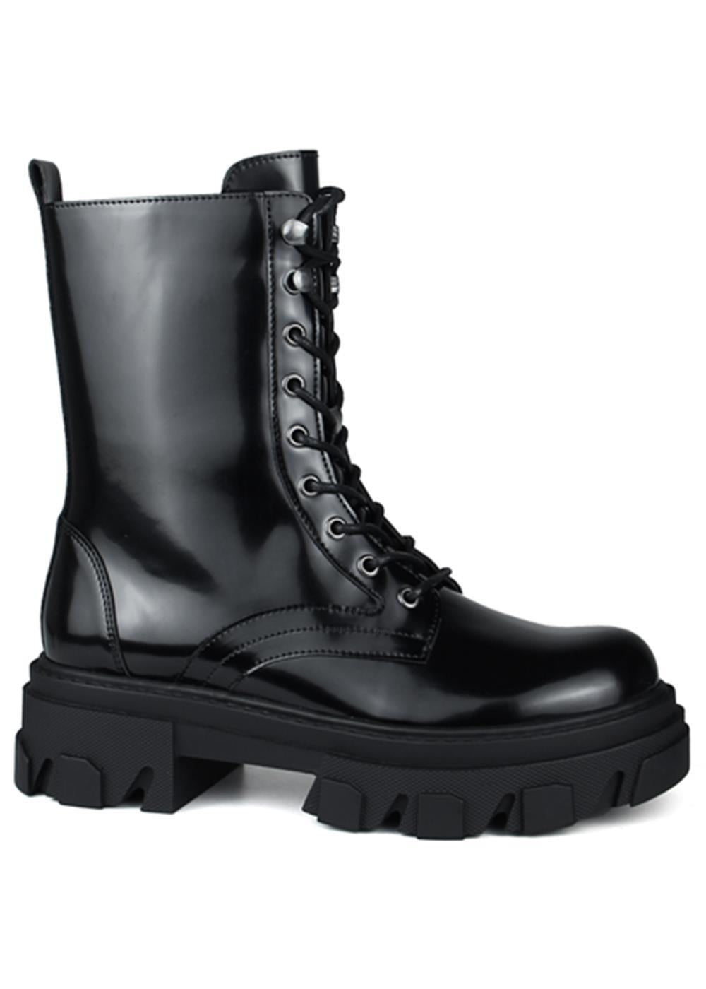 Sissy Boy Lace Up Utility Boot With Chuncky Outsole Sissy Boy