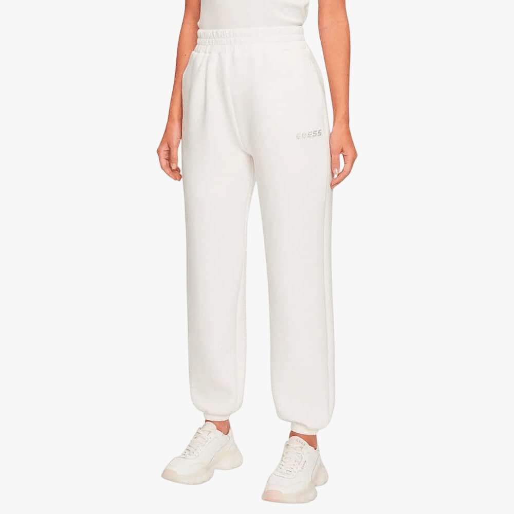 Guess Womens Cecilia Scuba Jogger Pants White | Guess