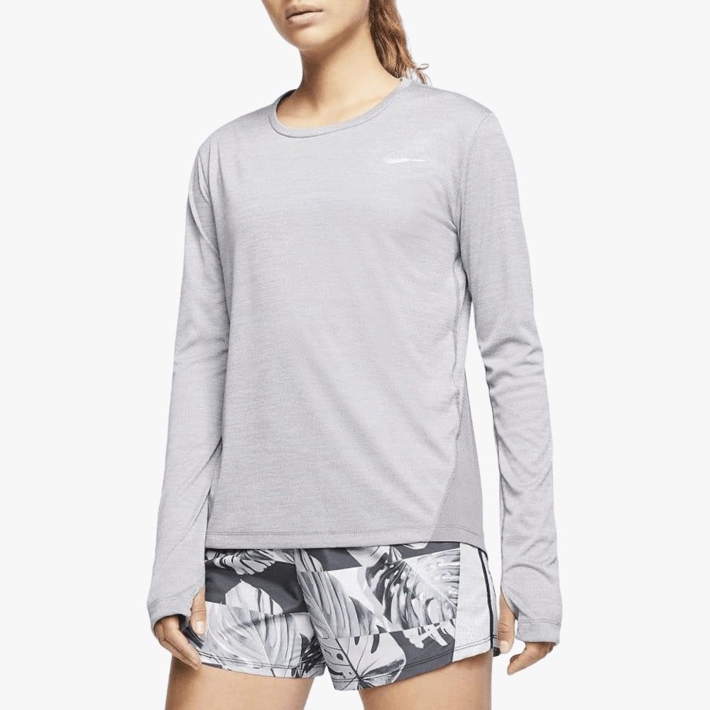 Nike Womens Miller Long Sleeve Top Grey | Nike