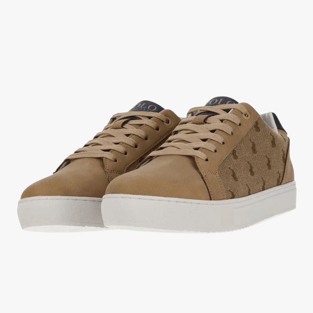 Polo Mens Jacquared Sneaker Stone | Polo