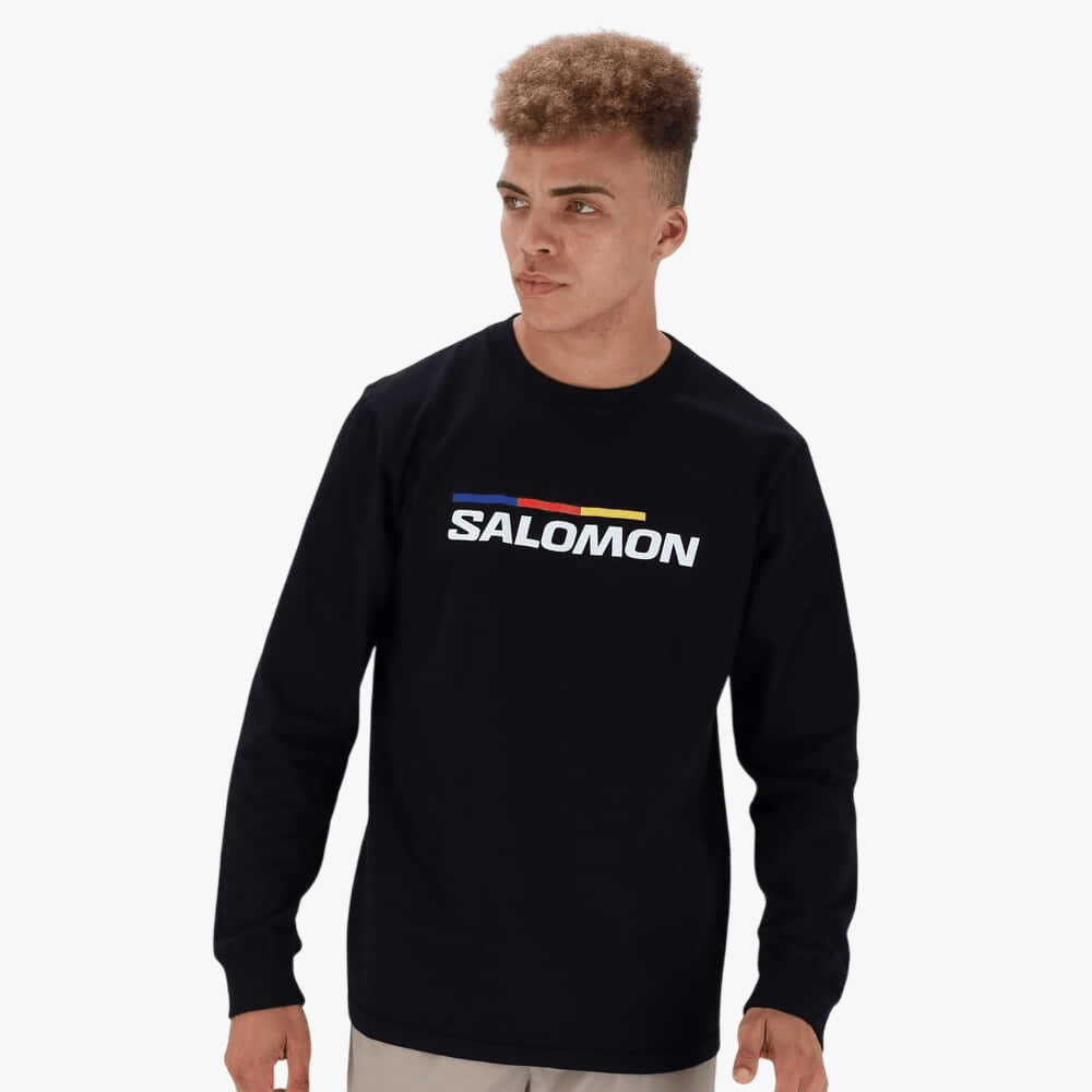 Salomon Mens Racer Long Sleeve Tee Black | Salomon