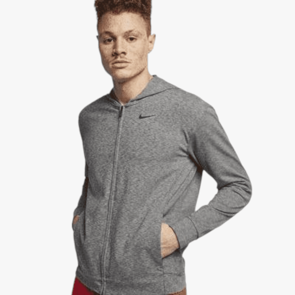 Nike Mens Ess Fz Hoody Grey Mel | Nike