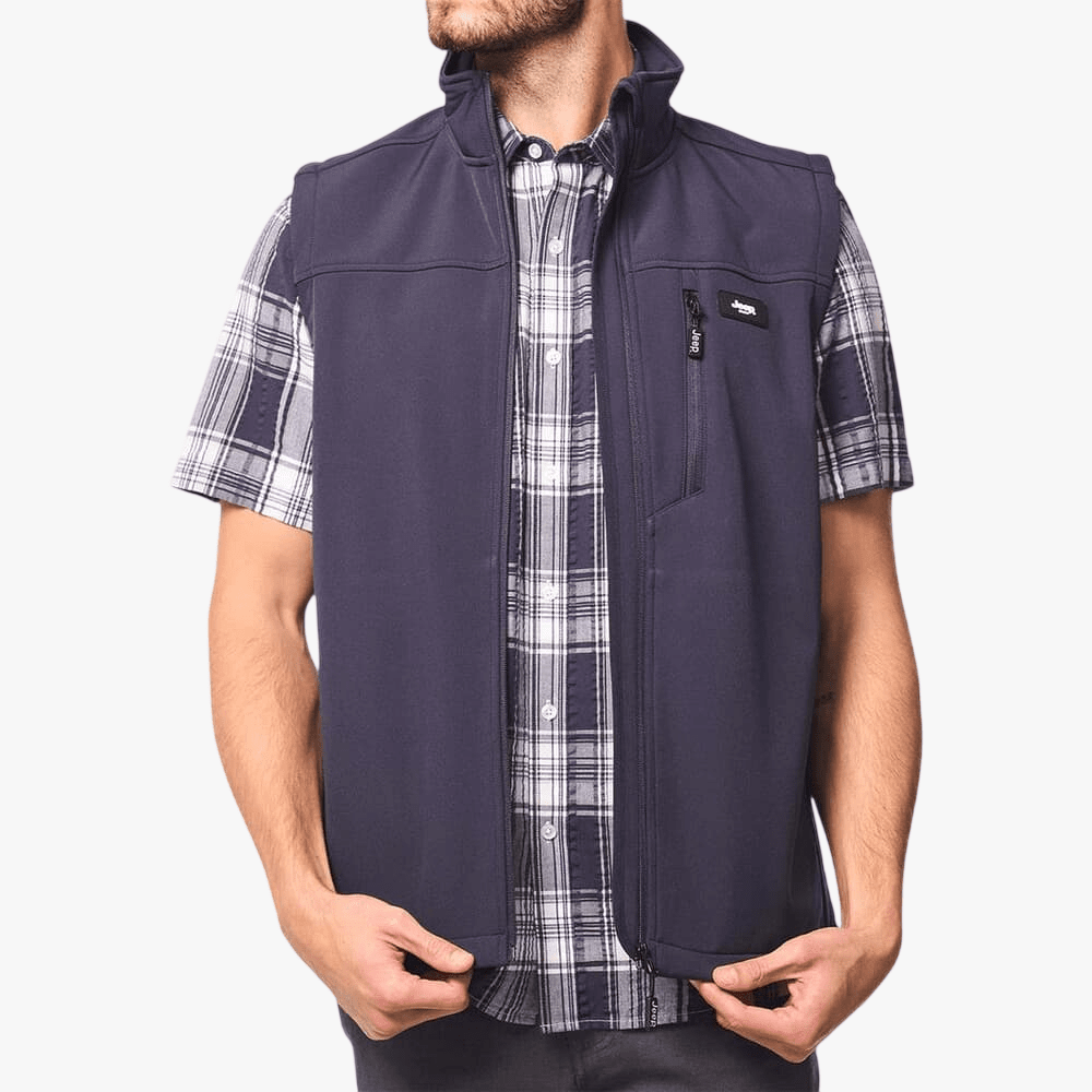 Jeep Mens Softshell Gilet Jacket Navy | Jeep