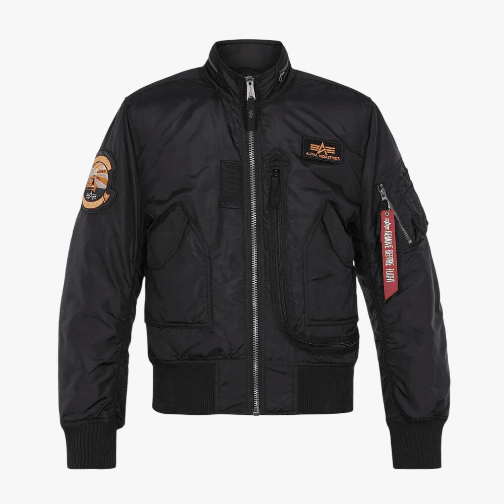 Alpha Industries Engine Jacket Black Orange | Alpha
