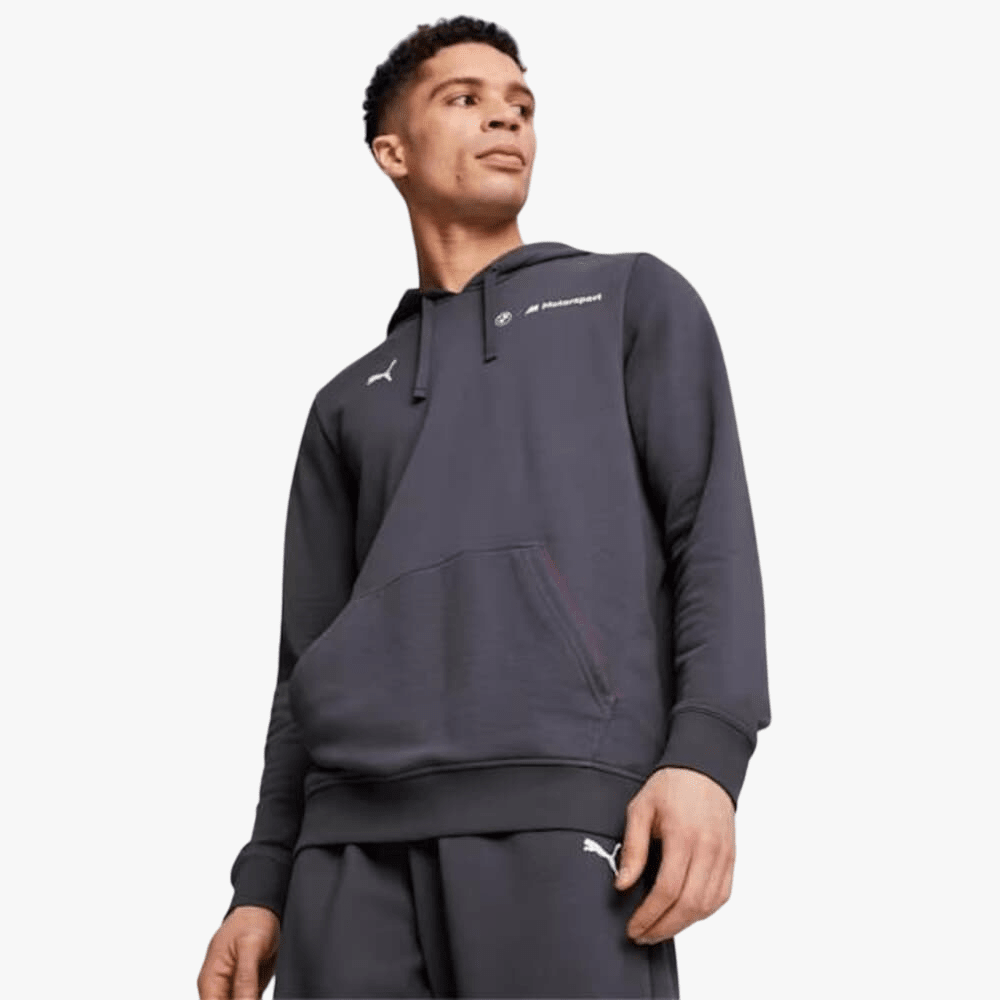 Puma Mens Bmw Ess+ Hoodie Ft Galactic Grey Puma