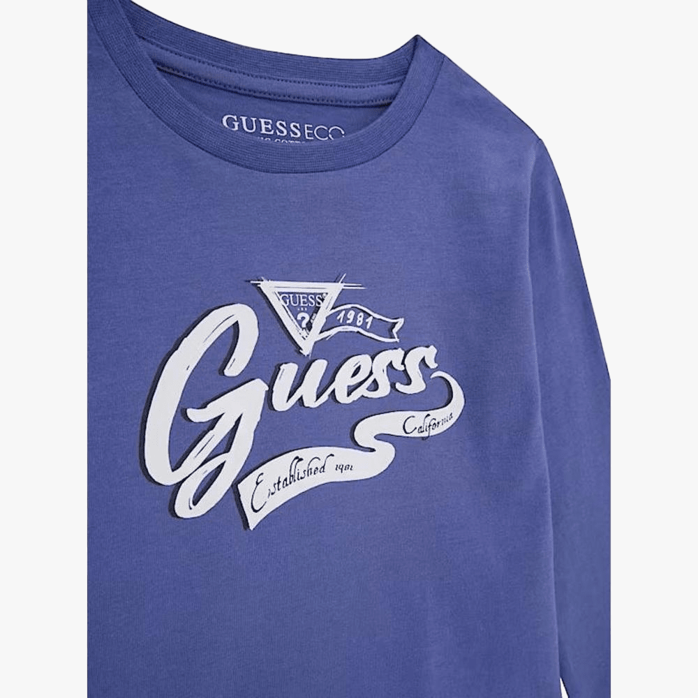 Guess Boys Short Sleeve Tee Blue | Guess