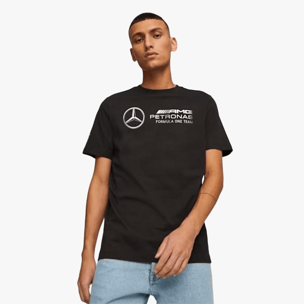 Puma Mens Mapf1 Logo Short Sleeve Tee Mercedes Black | Puma
