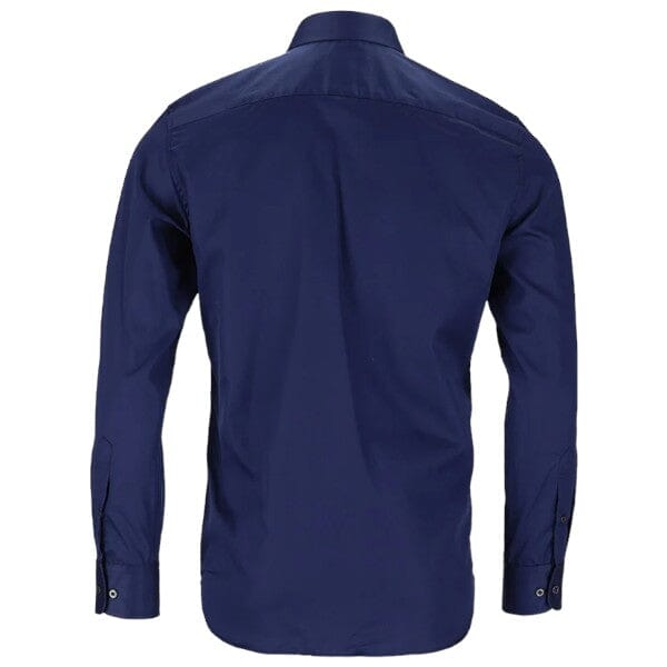Polo Mens Custom Fit Greig Long Sleeve Shirt Navy | Polo