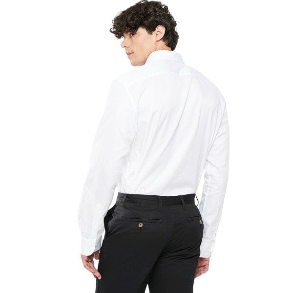 Polo Mens Custom Fit Greig Long Sleeve Shirt White | Polo