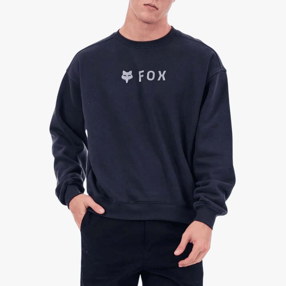 Fox Mens Absolute Crew Sweater Asphalt Grey | Fox