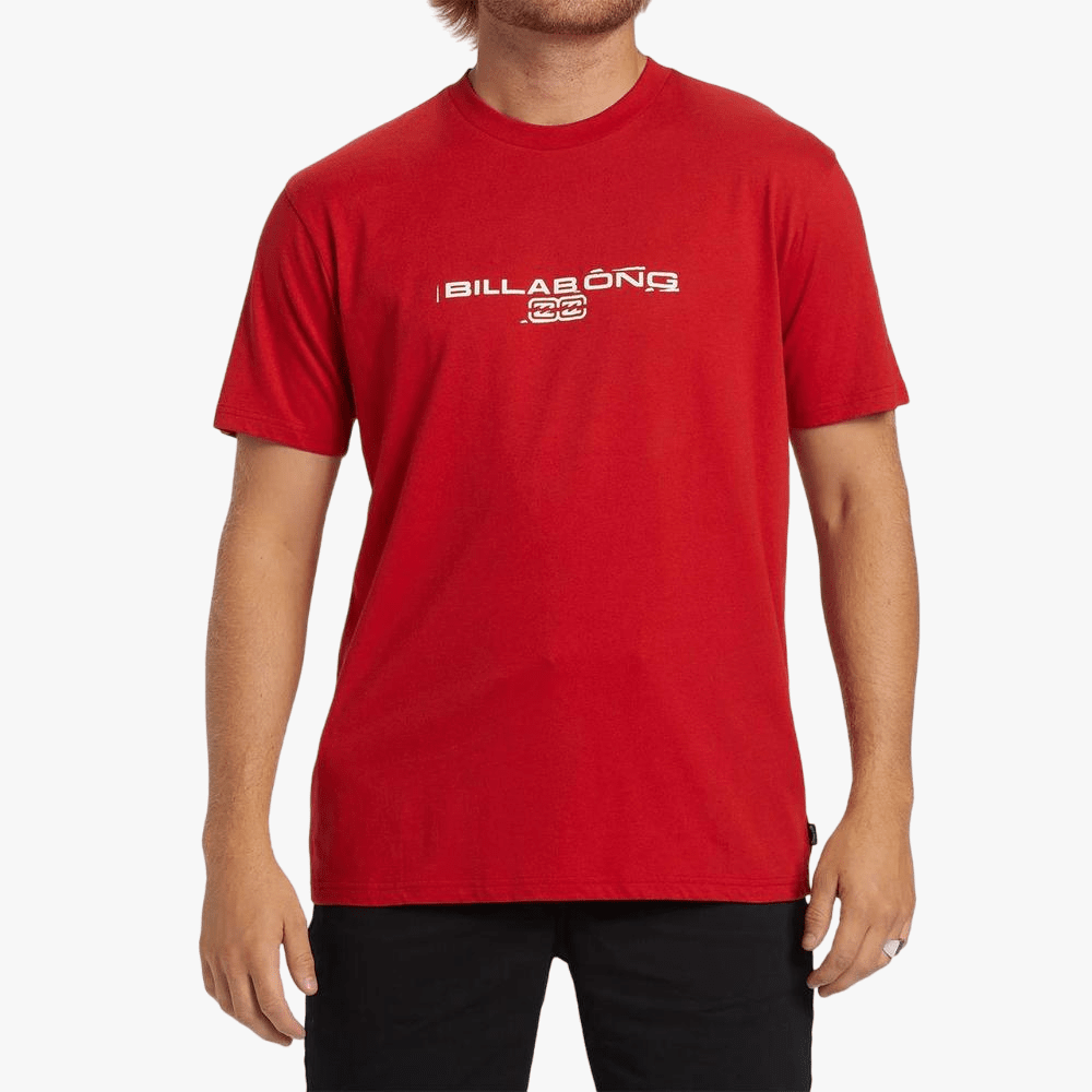 Billabong Mens Nuclear Short Sleeve Tee Red | Billabong