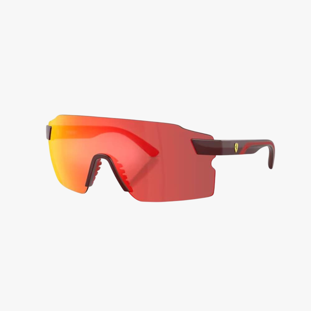 Ferrari Scuderia Red Bordeaux Sunglass Dark Grey Mirror Red/Yellow Lens