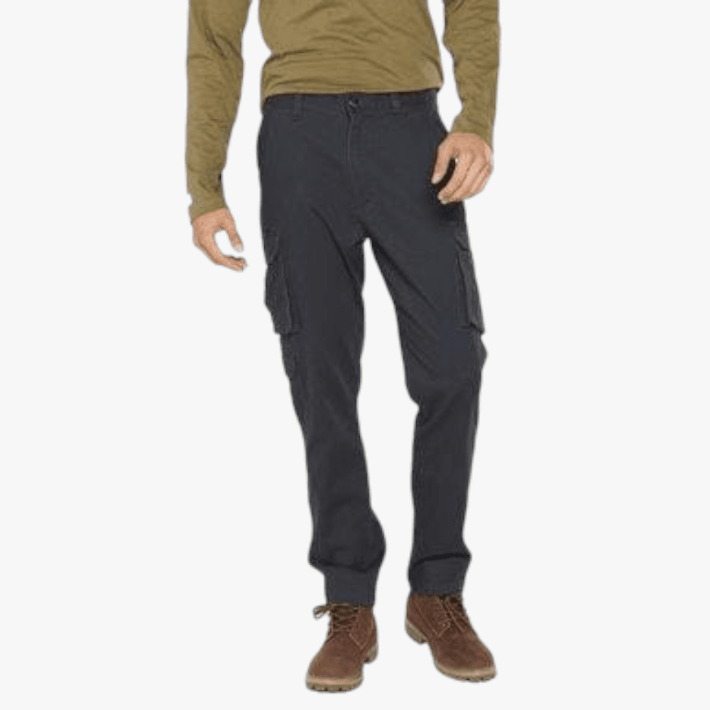 Jeep Mens Bolt Fixed Waist Twill Cargo Pants Dark Springs | Jeep