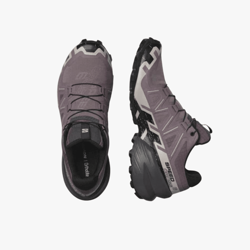 Salomon Womens Speedcross 6 Trail Moonscape Black Ashes Of Roses | Salomon