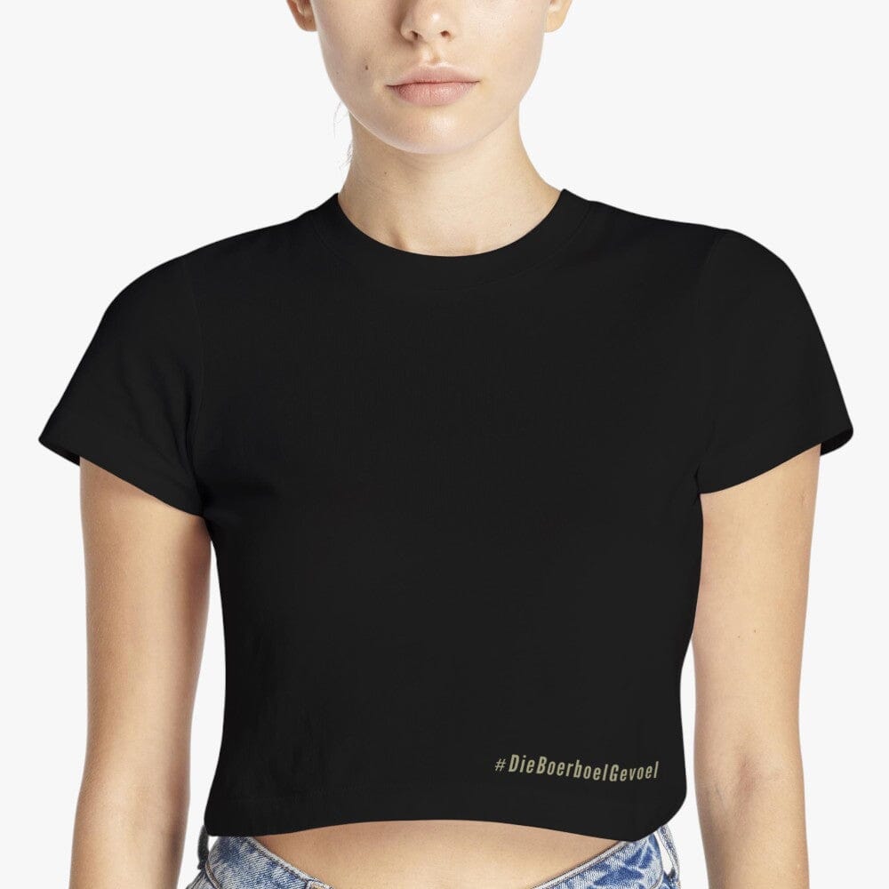 Boerboel Womens Crop Top Black Boerboel