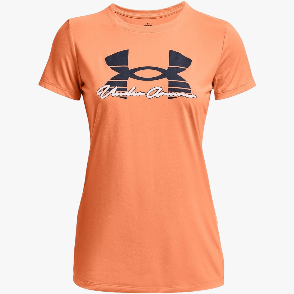 Under Armour Womens Tech Solid Short Sleeve Tee 906 Orange | Under Armour