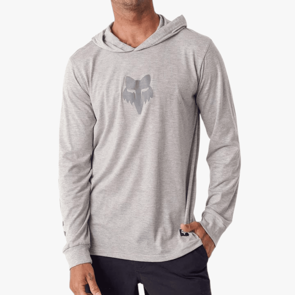 Fox Mens Tranzition Long Sleeve Tee Grey Mel Fox
