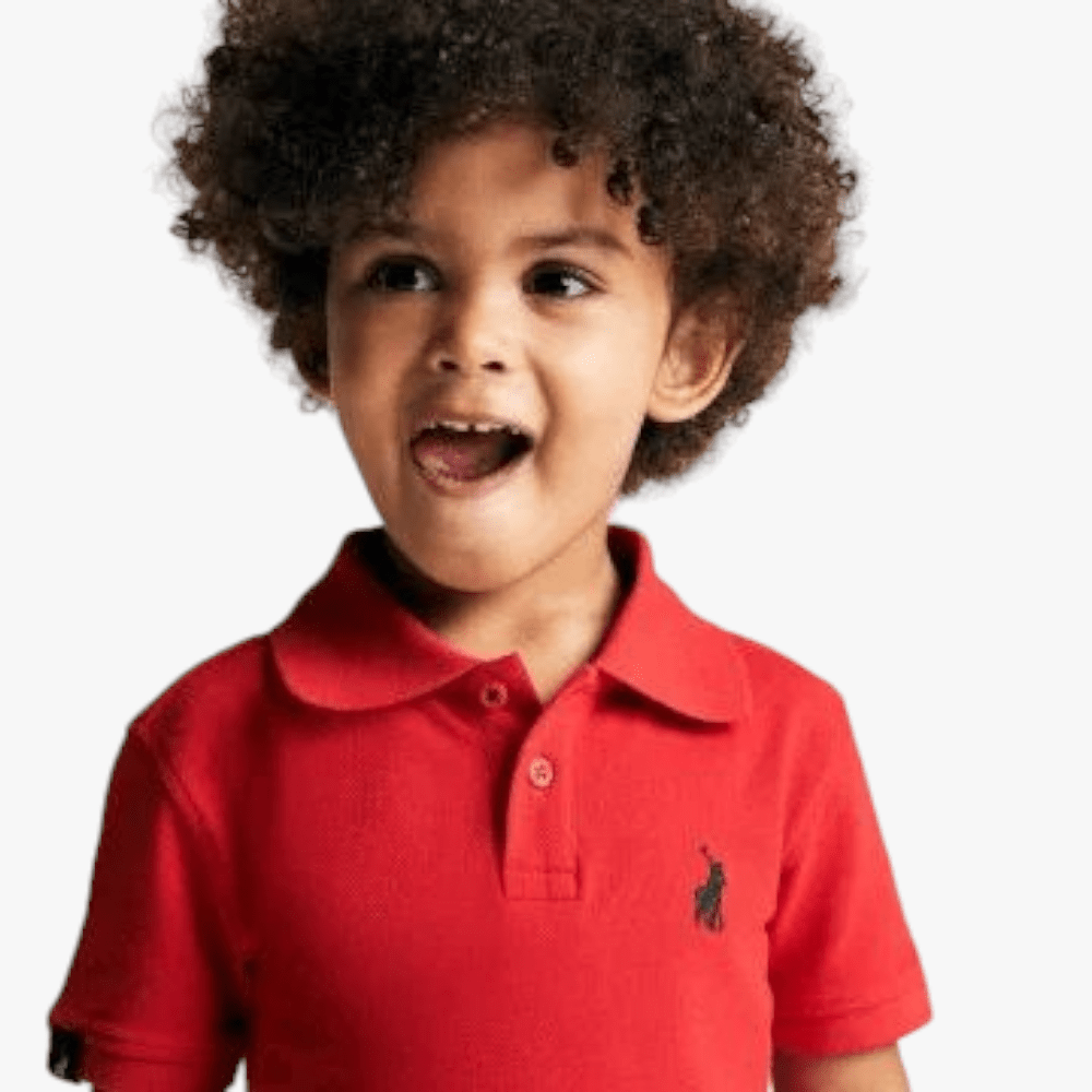 Polo Boys Austin Short Sleeve Golfer Red Polo