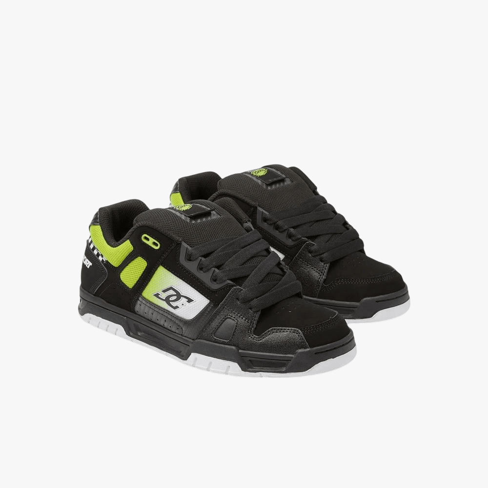 Dc Mens Stag Se Sneaker Black Green White | DC