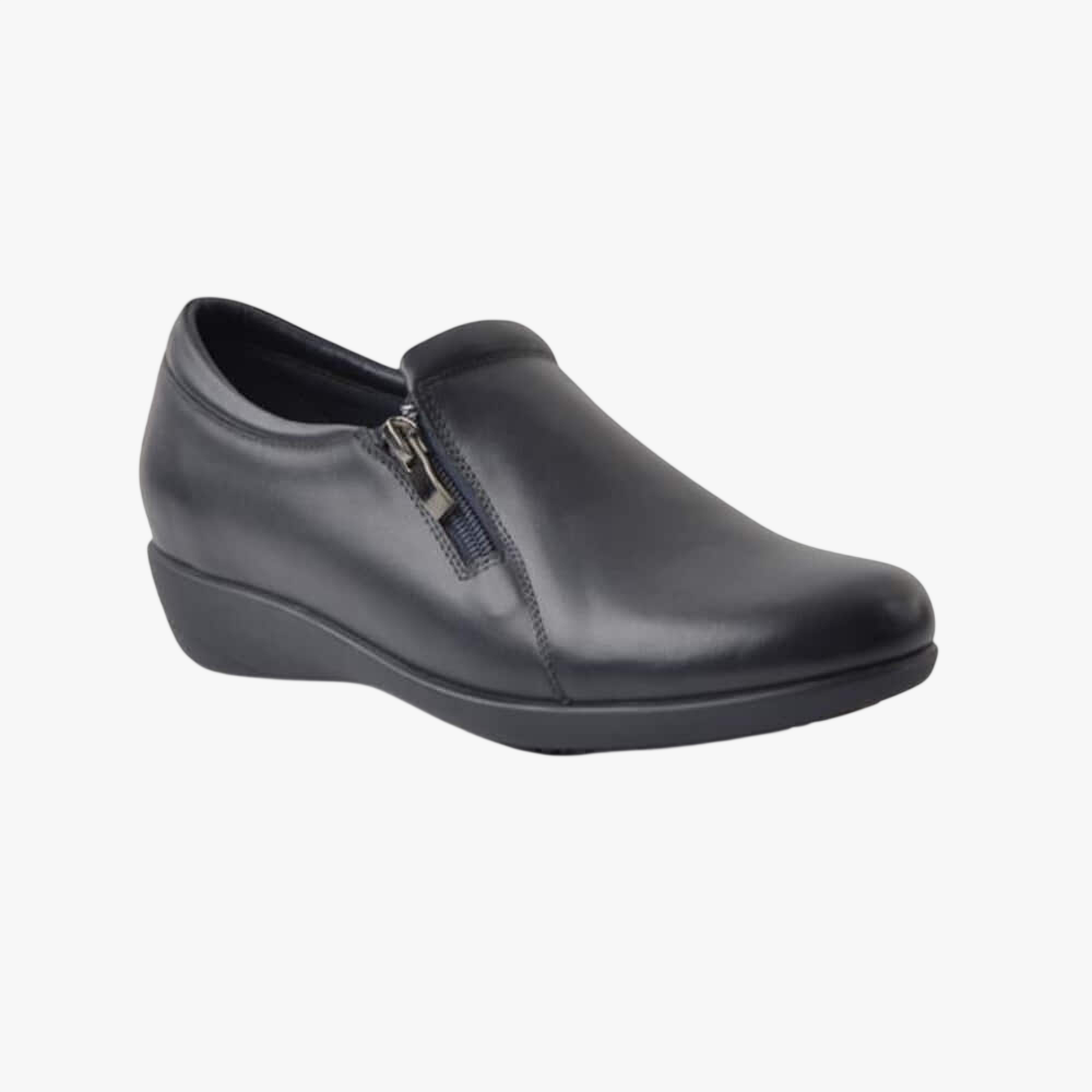 Greencross Womens Slip On Side Zip Navy