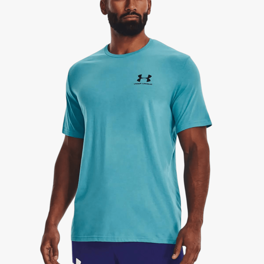 Under Armour Mens Sportstyle Left Chest Short Sleeve Tee 433 Blue Under Armour