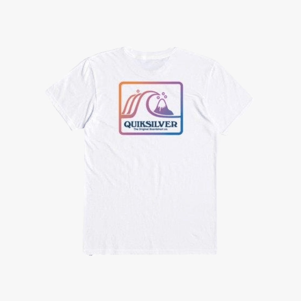 Quiksilver Mens Late Drop Short Sleeve Tee White | Quiksilver