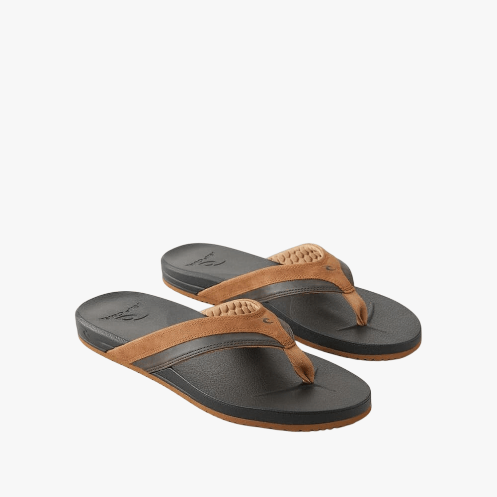 Ripcurl Mens Soft Open Toe Sandal Black Brown | Ripcurl