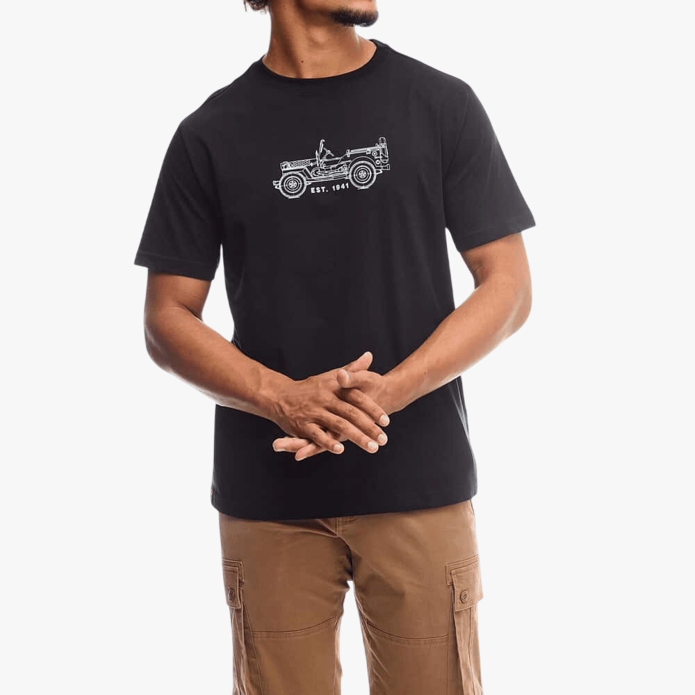 Jeep Mens Core Truck Logo Short Sleeve Tee Black | Jeep
