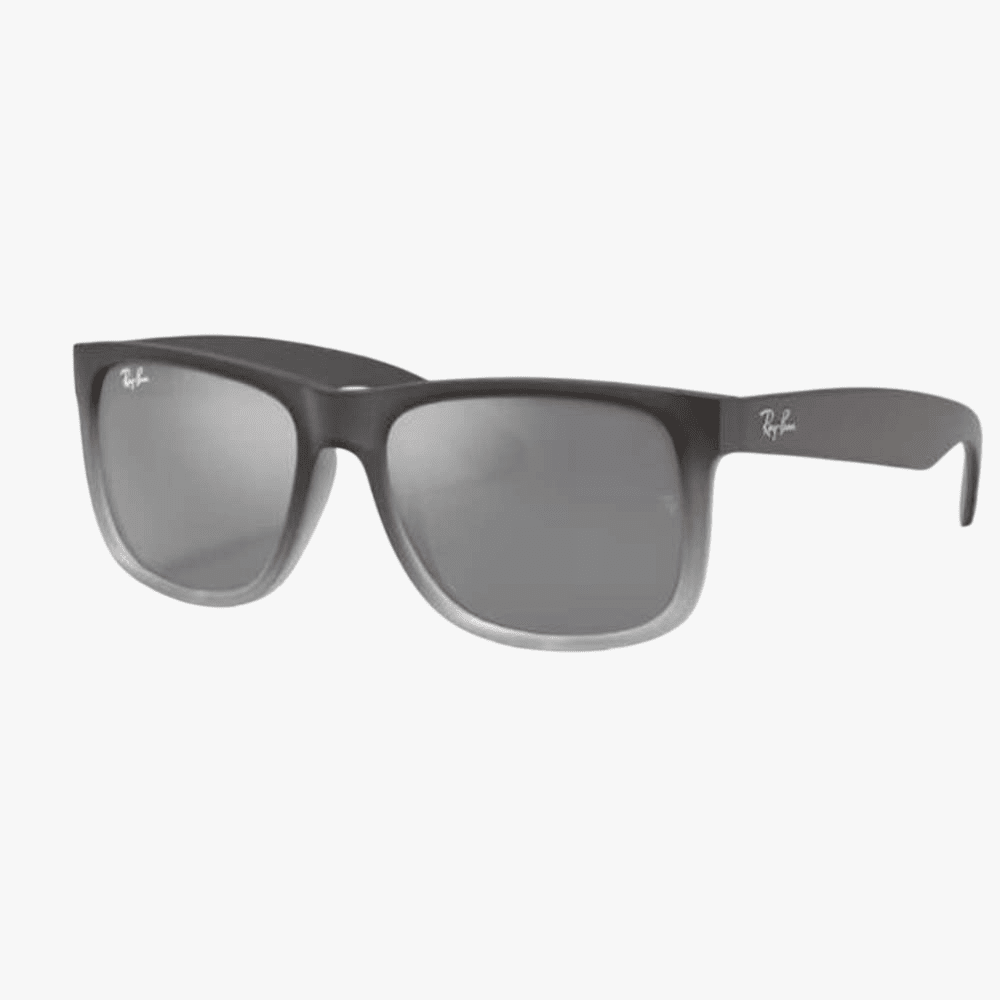Rayban Justin Grey Frame Sunglass Grey Gradiant Lens Rayban
