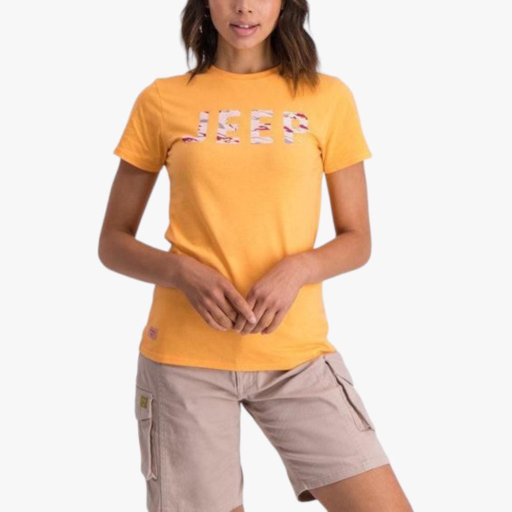 Jeep Girls Logo Short Sleeve Tee Papaya Smoothie | Jeep