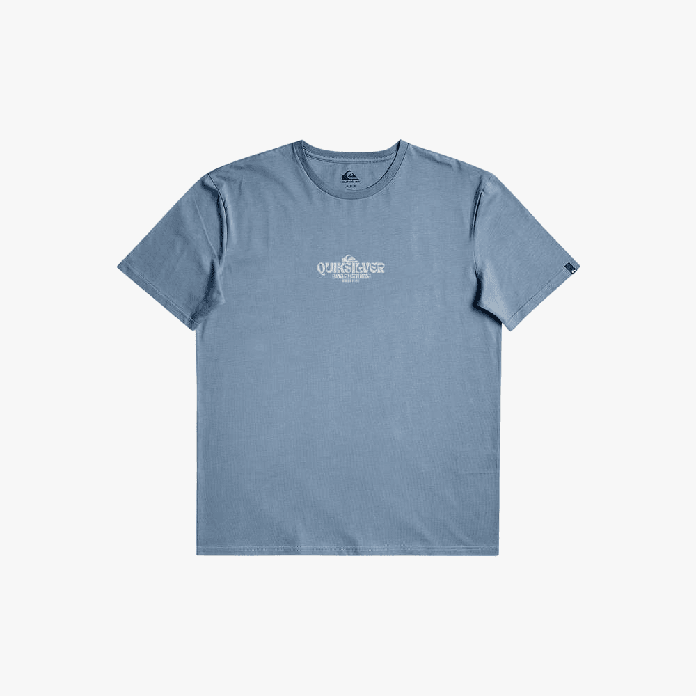 Quiksilver Mens Clean Circle Short Sleeve Tee Faded Denim | Quiksilver