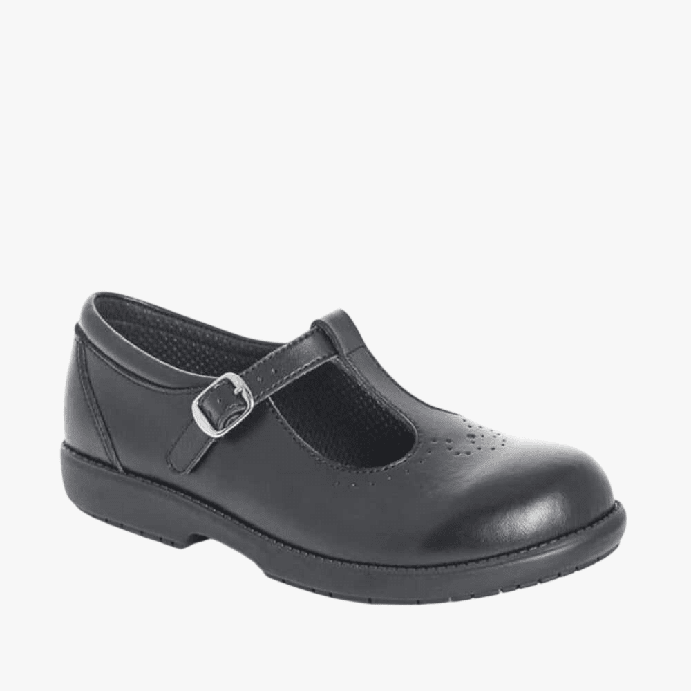 Green Cross Girls T Bar Older Girls School Shoe Black | Green Cross