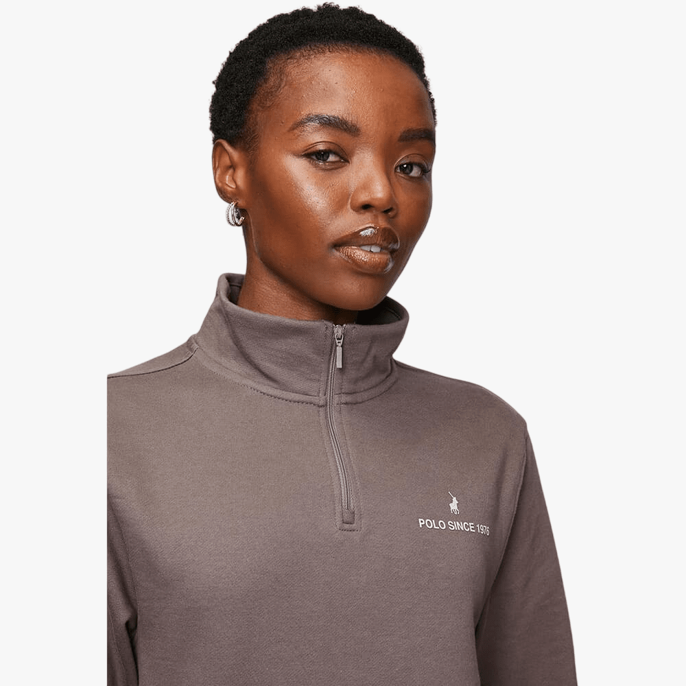 Polo Womens Harper 1/4 Zip Sweater Iron | Polo