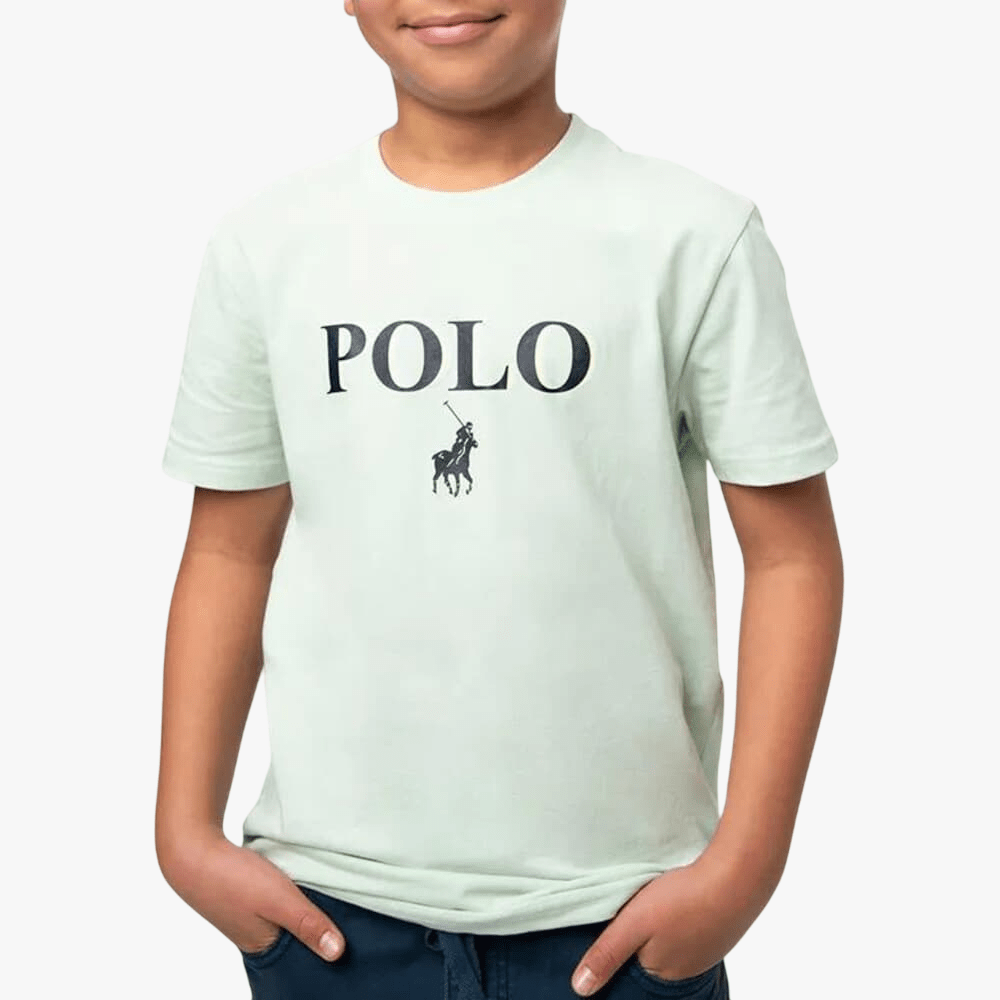 Polo Boys Ted Printed Short Sleeve Tee Sea Green | Polo