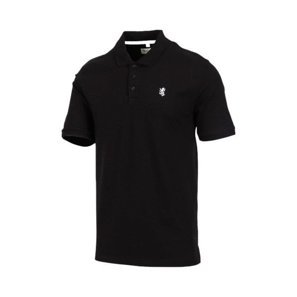 PRINGLE MENS AUSTYN CORE PIMA PIQUE SHORT SLEEVE GOLFER BLACK | Pringle