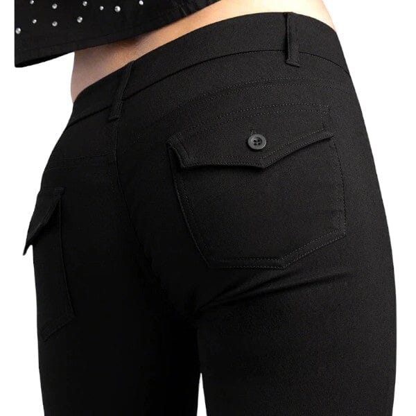 Sissy Boy Womens Tony Mid Rise Bootleg Pants Black | Sissy Boy