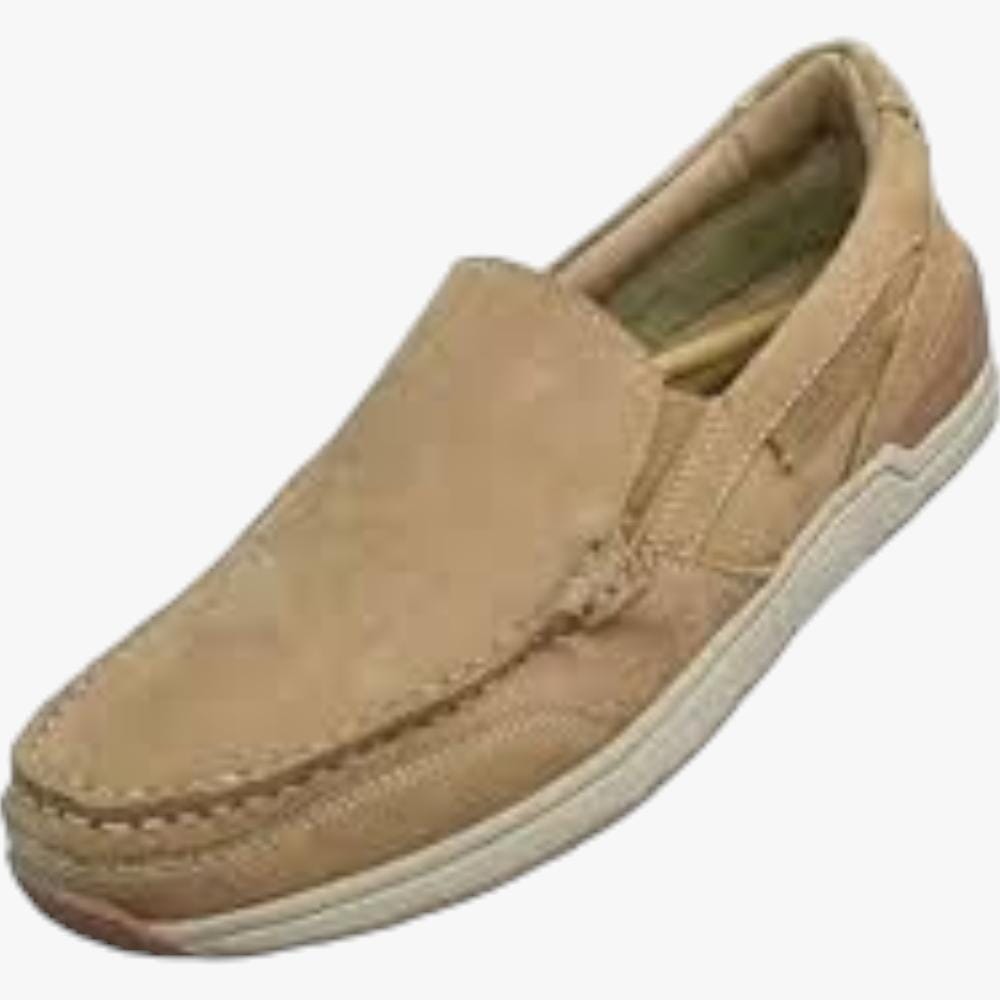 Hush Puppies Mens Falcon Mocc Toe Slip On Shoe Light Tan C Hush Puppies