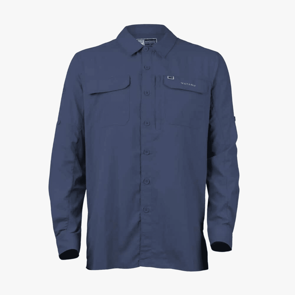 Watamu Mens Pemba Shirt Petrol Blue | Watamu