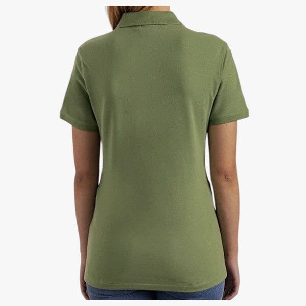 Polo Womens Margot Small Pony Stretch Short Sleeve Golfer Fatigue Polo